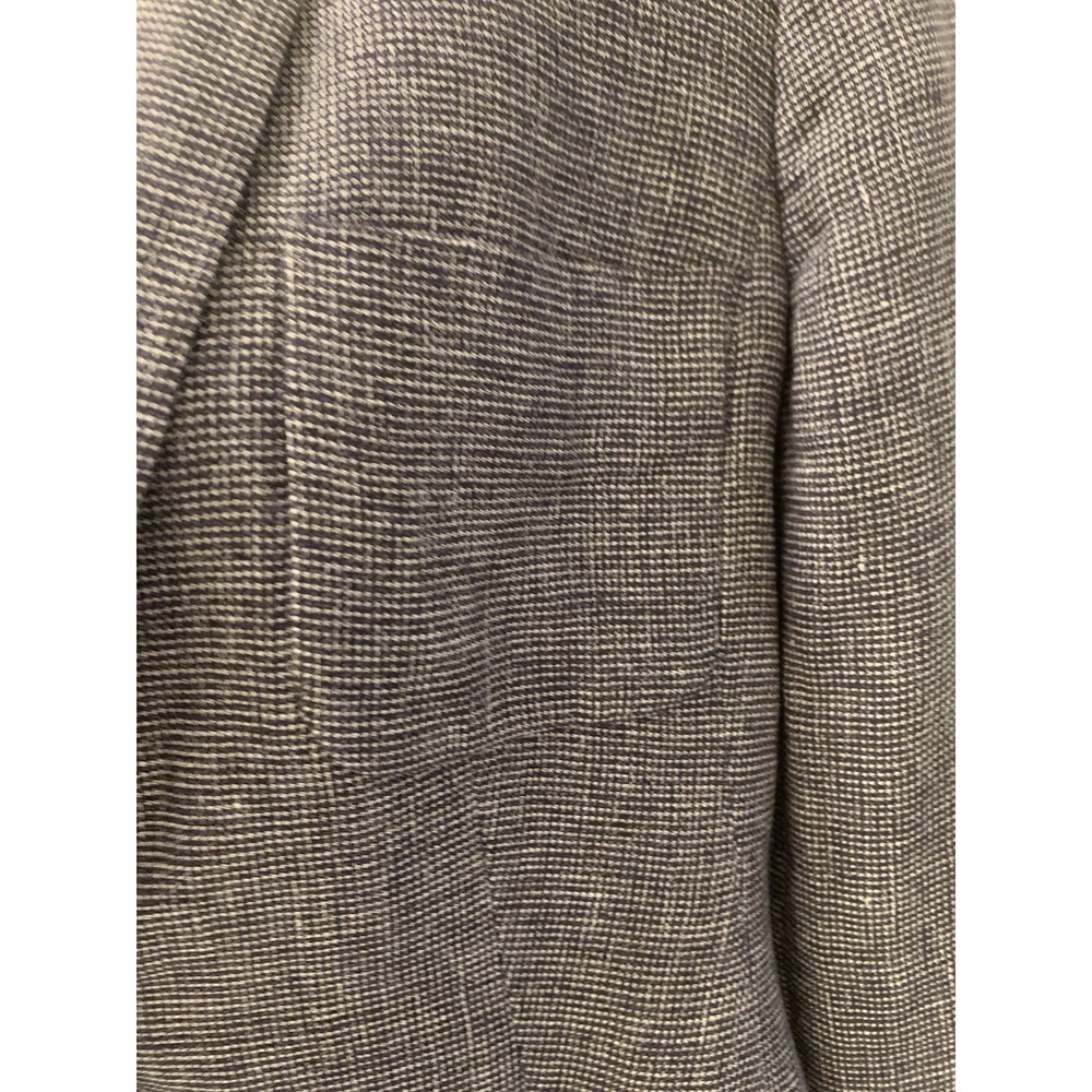 VTG Giorgio Armani  Plaid Black Linen Blazer Size 8 A624 - Picture 4 of 11